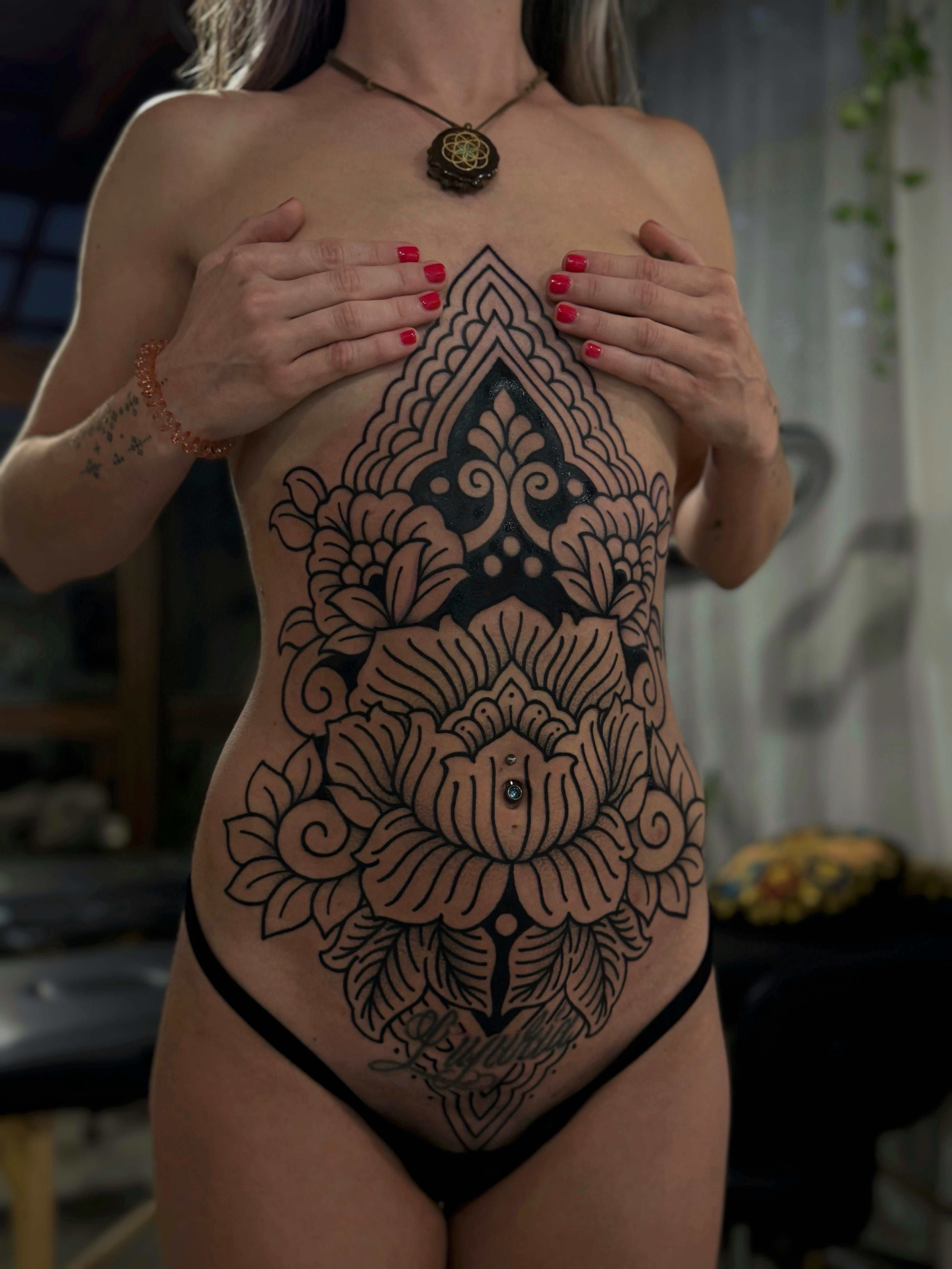 Michelle Monster ornamental tattoo work 5